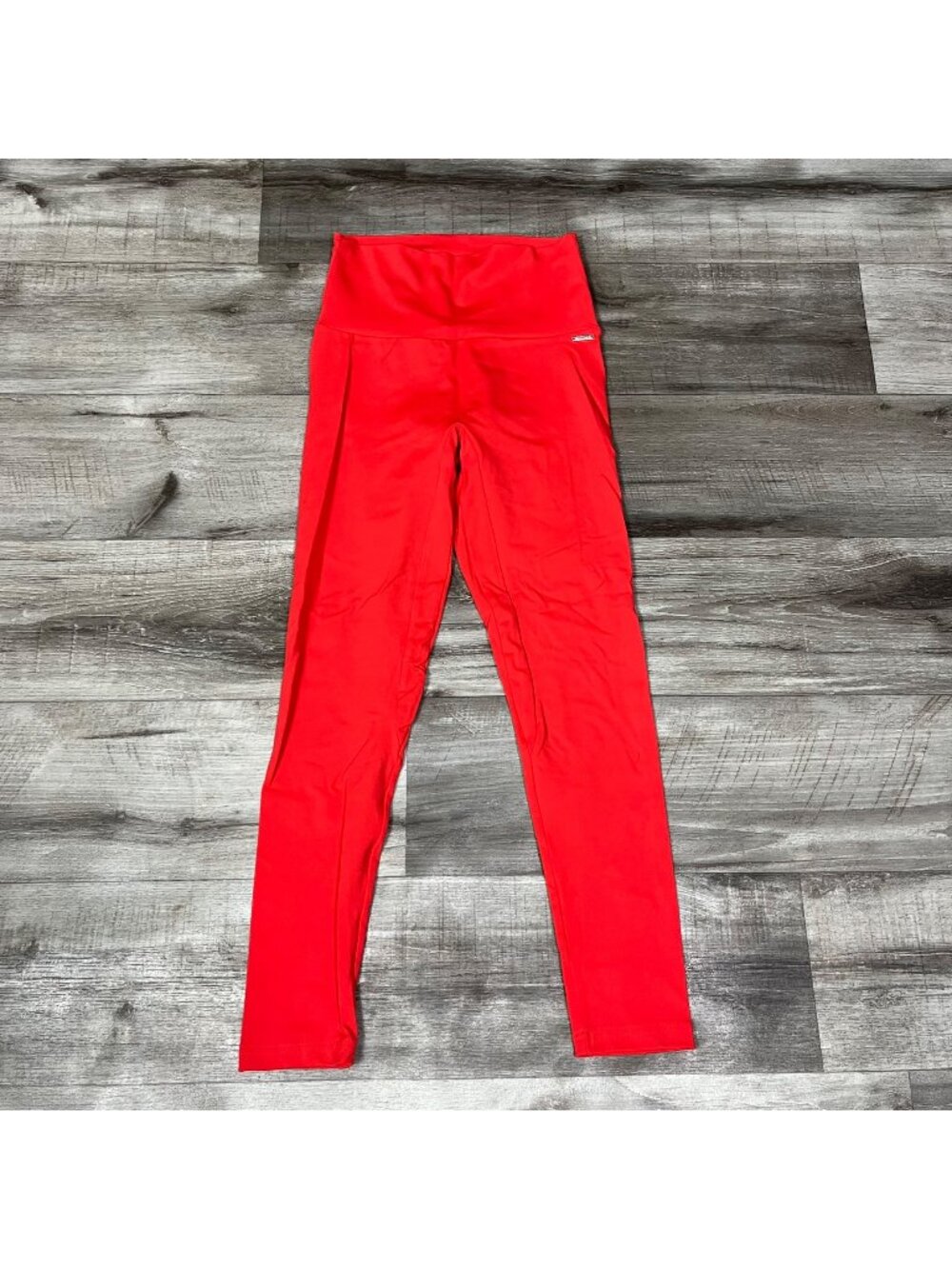 ECHT Athletic High Rise Scrunch 7/8 Ankle Yoga Pants Red Women’s Size S